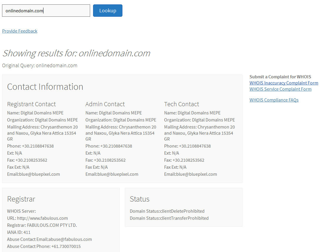 WHOIS Lookup for Canadian Domains