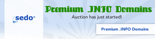 sedo .info auction