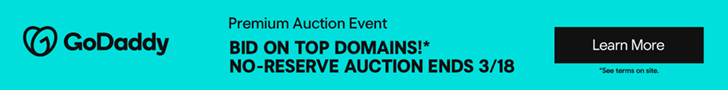 GoDaddy - Premium Auction Event